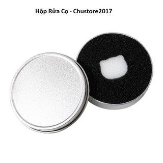 [FreeShip] Hộp phủi cọ khô, dụng cụ làm sạch cọ chuyên nghiệp, vệ sinh cọ trang điểm, Hộp Mút Bọt Biển Giặt Cọ Cm24