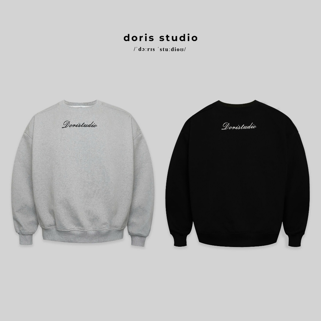 [Deal mở bán] Doris / Áo Sweater Doris Studio vải nỉ chân cua / form unisex