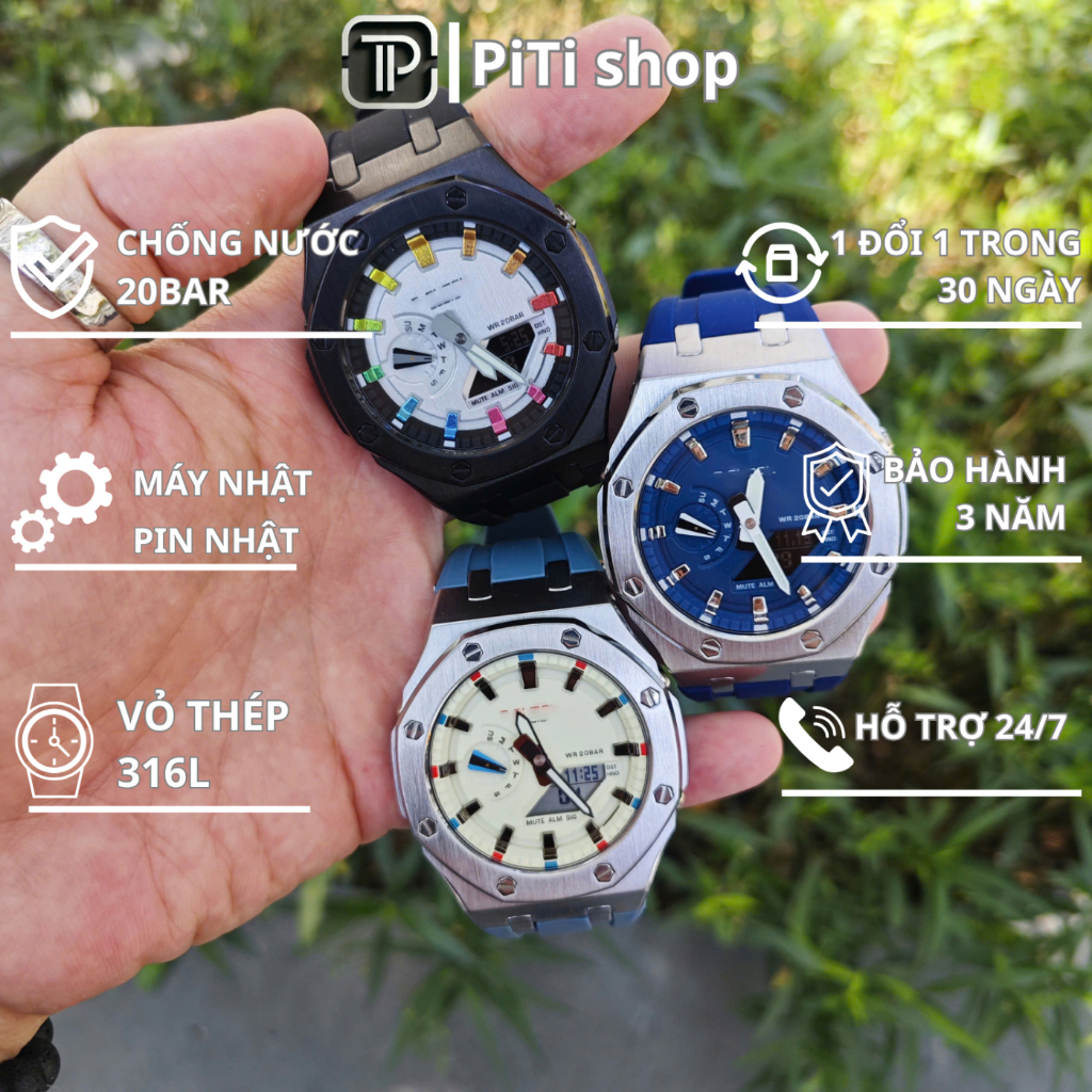 Đồng hồ nam Gờ Sốc GA2100 Custom AP máy Nhật cao cấp sang trọng nhiều phiên bản