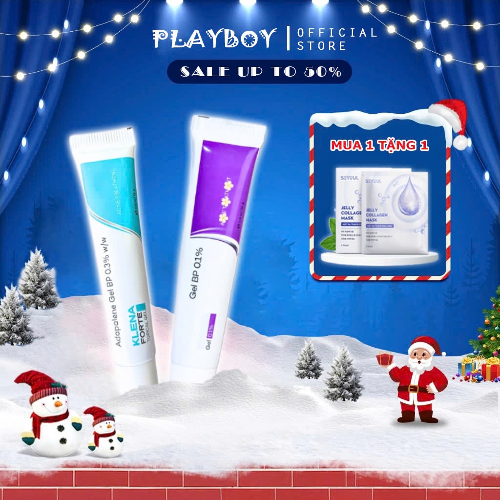 Bộ Đôi Gel Chấm Mụn Adapalene  Klena 0.1 - Klena 0.3% Sáng Da, Ngừa Dầu, Phục Hồi Làn Da