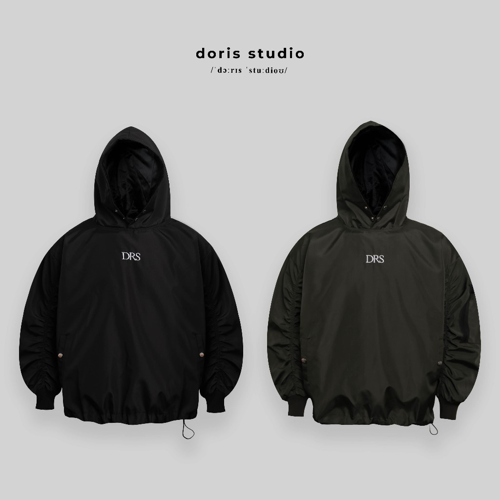 [Deal mở bán] Doris / Áo hoodie dù thêu DRS / Form unisex