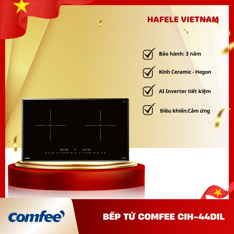 Bếp Từ COMFEE CIH-44DIL – Mạch Bảo Vệ IGBT - 2 Chế Độ Nấu Cài Sẵn - Kính Ceramic - Hegon - FEM