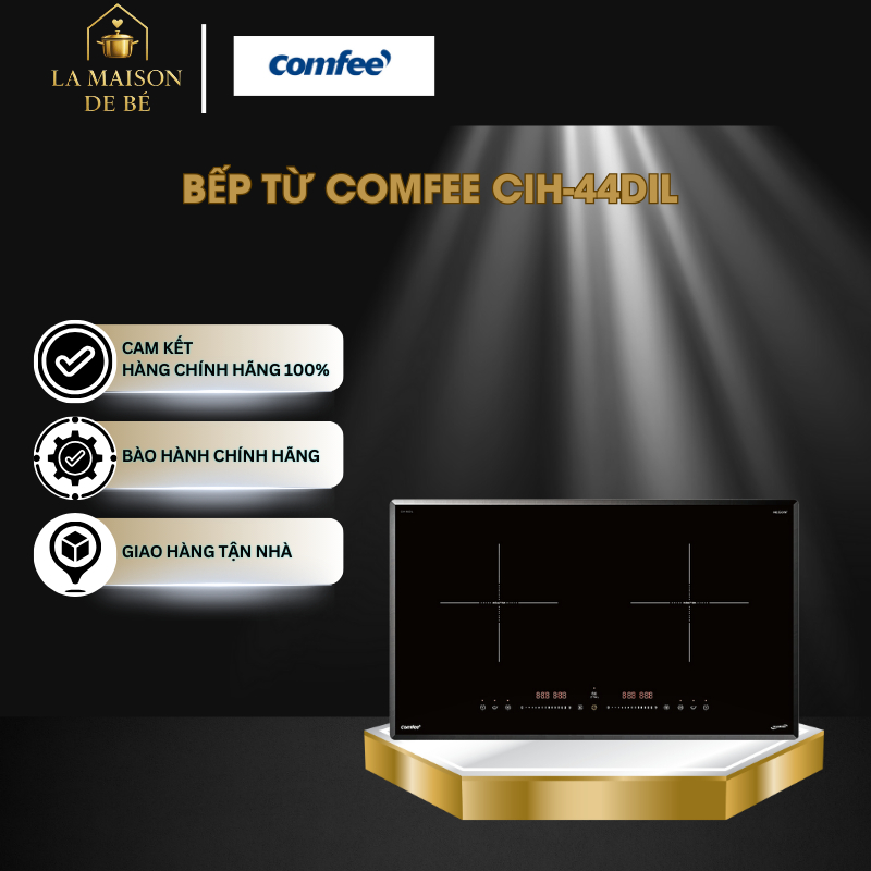 Bếp Từ COMFEE CIH-44DIL – Công Suất 4400W – Bảng Điều Khiển Cảm Ứng Trượt - Inverter Tiết Kiệm - LMS