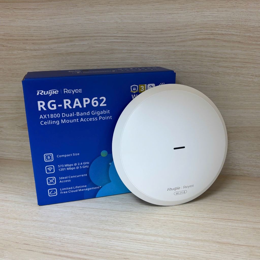 Bộ phát Wifi gắn trần Wifi 6 Ruijie RG-RAP62