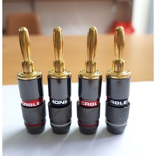 1 chiếc jack bắp chuối monster màu đỏ đen - Hàng chính hãng bh 1 tháng