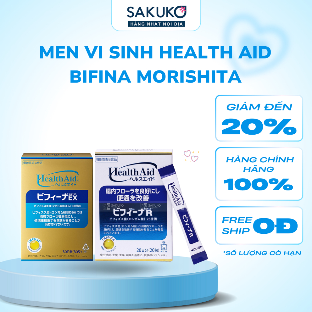 Men vi sinh Health Aid Bifina MORISHITA