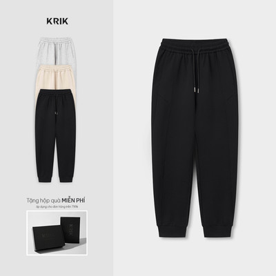 Quần Jogger Nam  KRIK Form Classic Chất Dệt Basic Thiết Kế Bổ Chéo Năng Động Trẻ Trung JG7557