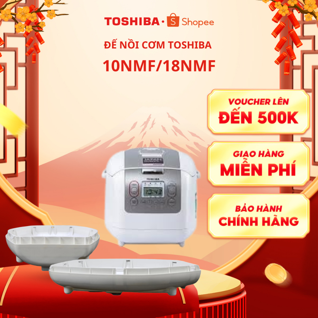 Đế nồi cơm Toshiba 10NMF/18NMF - Nhựa PP, chịu nhiệt tốt