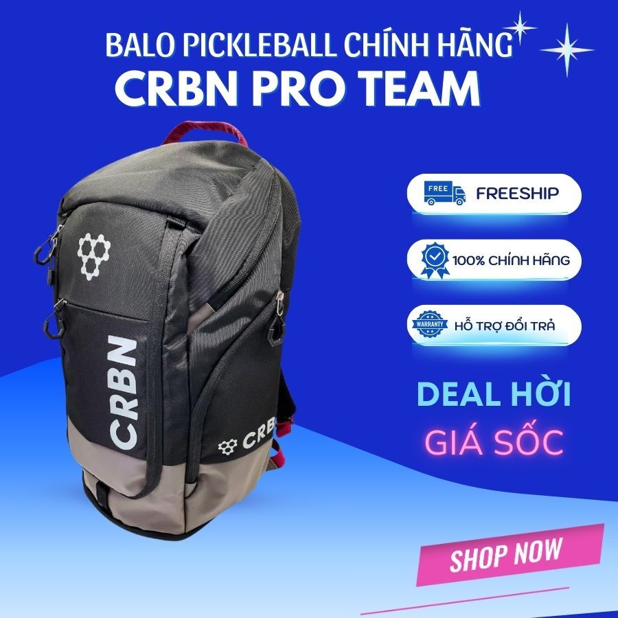 Balo Pickleball CRBN Pro Team Chính Hãng – Balo Thể Thao Siêu Rộng Rãi Chất Liệu Bền Bỉ