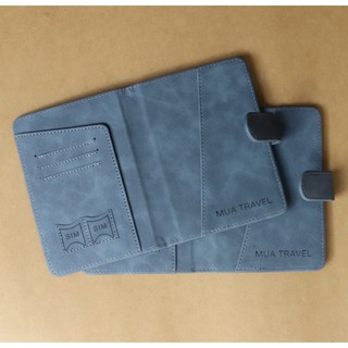 [Mẫu mới, nhiều màu, nhiều charm] Bao Da Hộ Chiếu Passport Cover Handmade Ví Đựng Passport Vintage Khắc Tên Theo Yêu Cầu