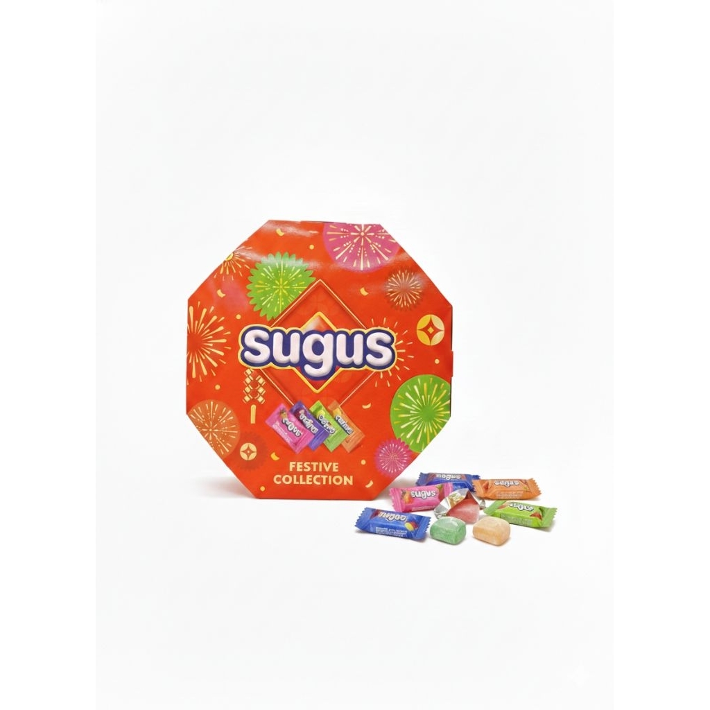 Kẹo Sugus Festive Collection - Hộp Quà Tết Bát Giác 210g