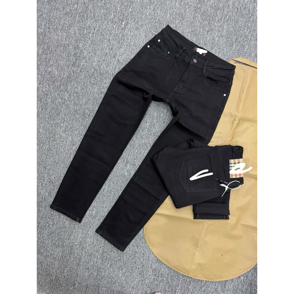 quần bò dài DiO nam Dk boutique màu đe  điểm nhấn chất vải bò dầy giữ phom bền màu dáng chuẩn 1:1 cự