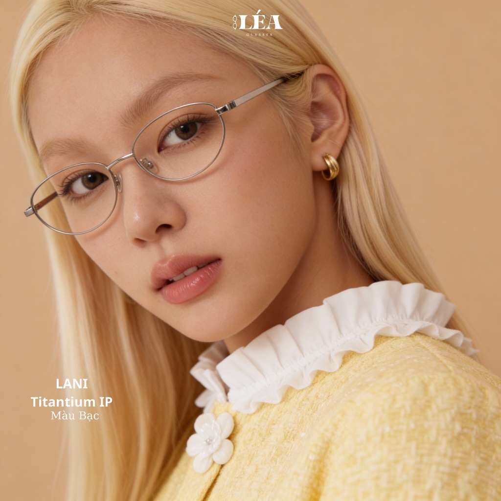 TITANIUM IP - Kính mắt chuyên lắp cận LÉA GLASSES - LANI Bayonetta Y2K dáng Mèo HOT TREND