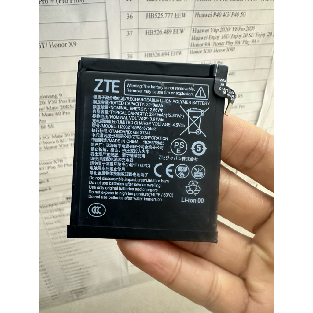 Pin zte Libero Flip 5G