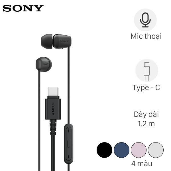 [HỎA TỐC] Tai nghe Có dây EP Type C Sony IER-EX15C Chính Hãng Bảo Hành 12 Tháng