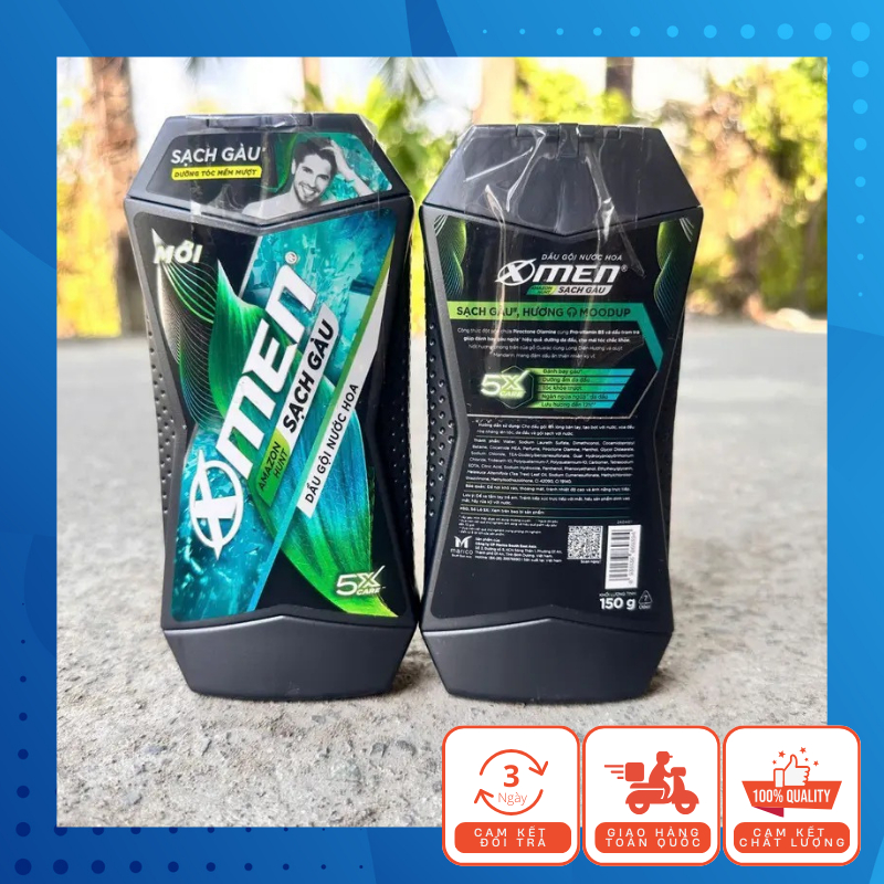 Mẫu Mới - Combo 2 Dầu Gội Đầu Hương Nước Hoa Xmen 150g ( Mỗi Chai Nặng ( 150g + Vỏ Tổng 178g) ) - Dư