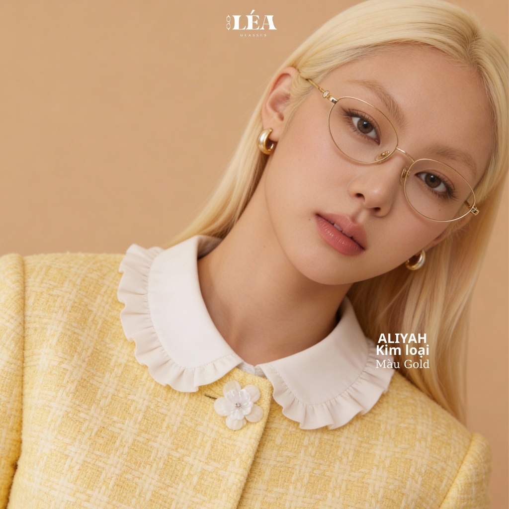 [LÉA GLASSES] Kính mắt Mèo Kim Loại chuyên lắp cận ALIYAH phong cách dễ thương HOT TREND | BigBuy360 - bigbuy360.vn