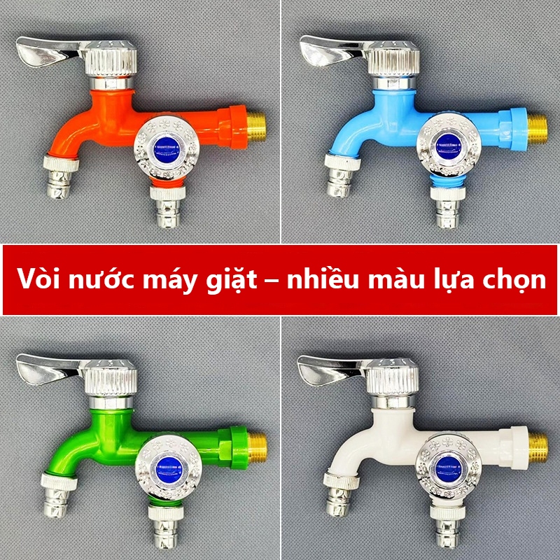 Vòi Nước 2 Đầu Độc Lập Thông Minh, Đầu Chia Nước 2 Lối Ra, Dễ Lắp Đặt