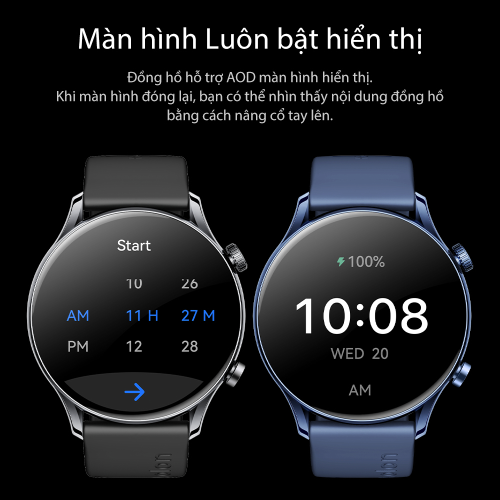 [Bán Chạy] Aolon GTR 3 Đồng hồ thông minh Độ dày 8,8mm Chống nước IP68/AOD/Màn hình AMOLED 1.43'' Đồng hồ nam | BigBuy360 - bigbuy360.vn