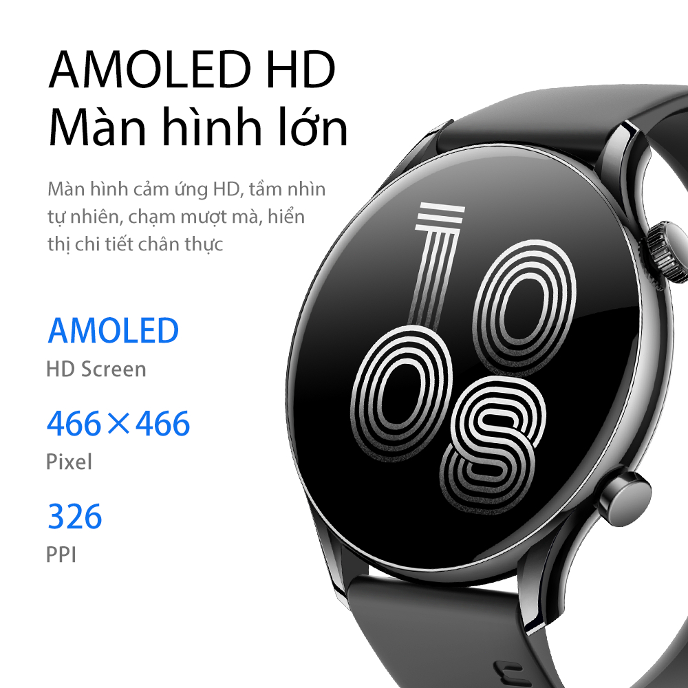 [Bán Chạy] Aolon GTR 3 Đồng hồ thông minh Độ dày 8,8mm Chống nước IP68/AOD/Màn hình AMOLED 1.43'' Đồng hồ nam | BigBuy360 - bigbuy360.vn