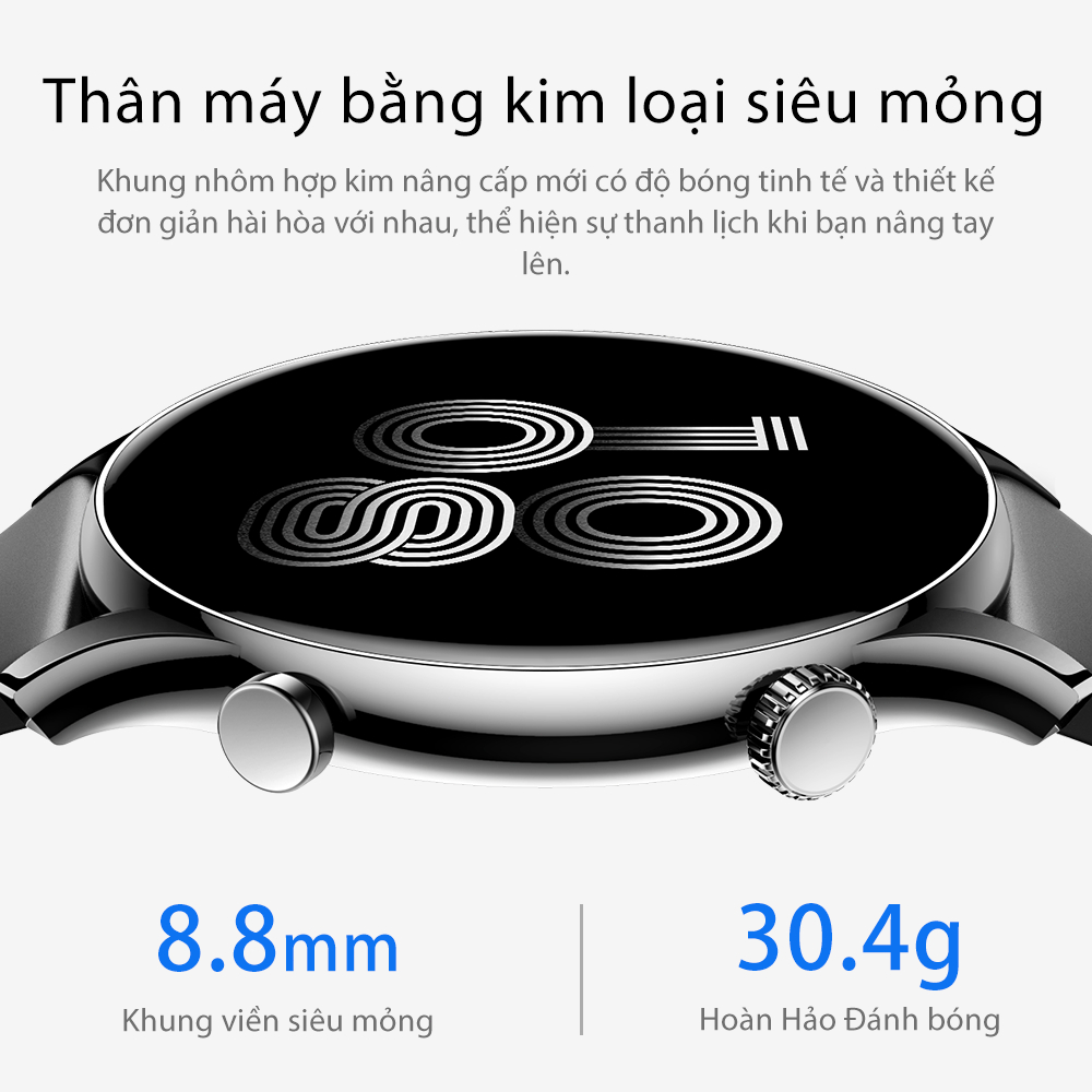 [Bán Chạy] Aolon GTR 3 Đồng hồ thông minh Độ dày 8,8mm Chống nước IP68/AOD/Màn hình AMOLED 1.43'' Đồng hồ nam | BigBuy360 - bigbuy360.vn