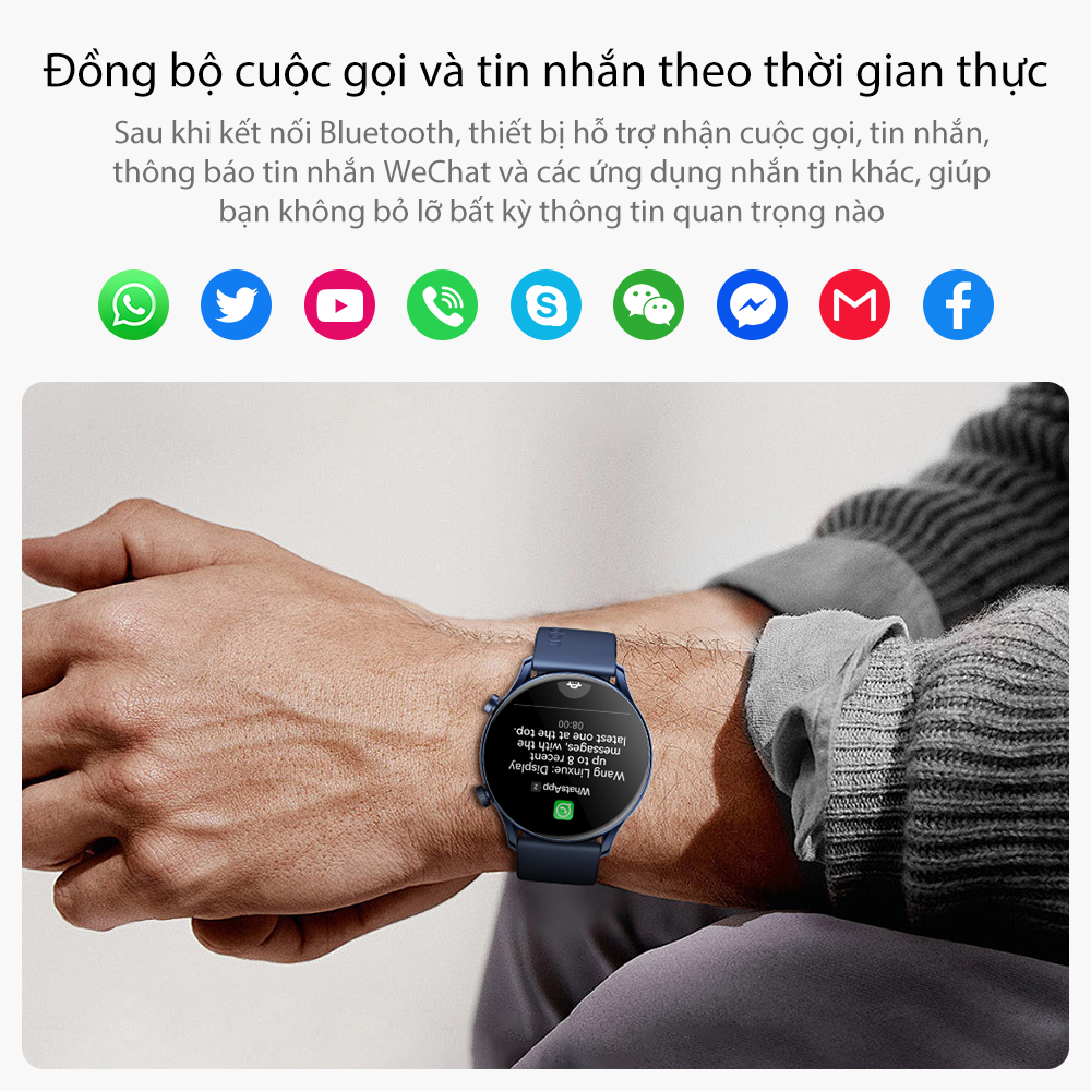 [Bán Chạy] Aolon GTR 3 Đồng hồ thông minh Độ dày 8,8mm Chống nước IP68/AOD/Màn hình AMOLED 1.43'' Đồng hồ nam | BigBuy360 - bigbuy360.vn
