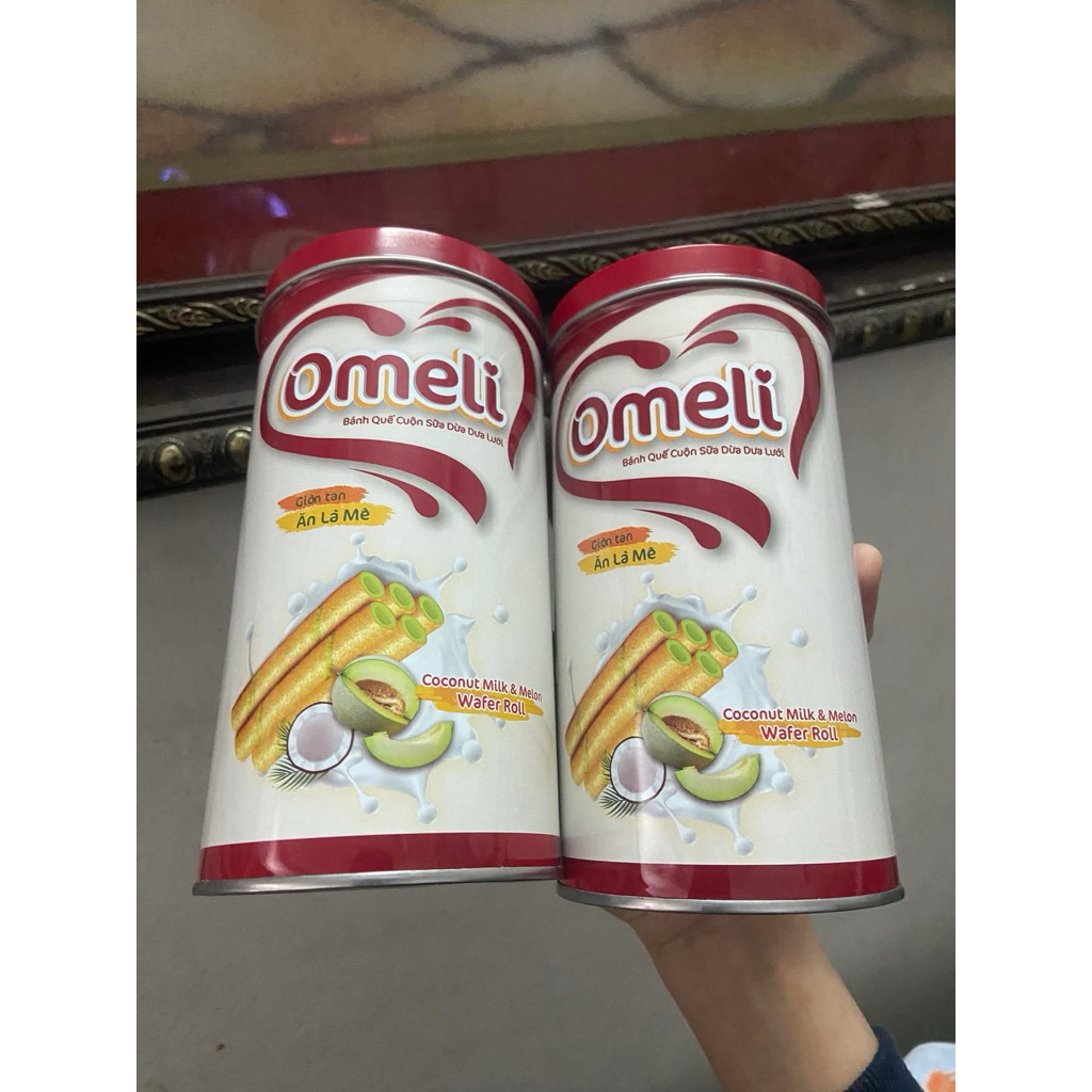 Bánh Quế cuộn sữa dừa dưa lưới Omeli