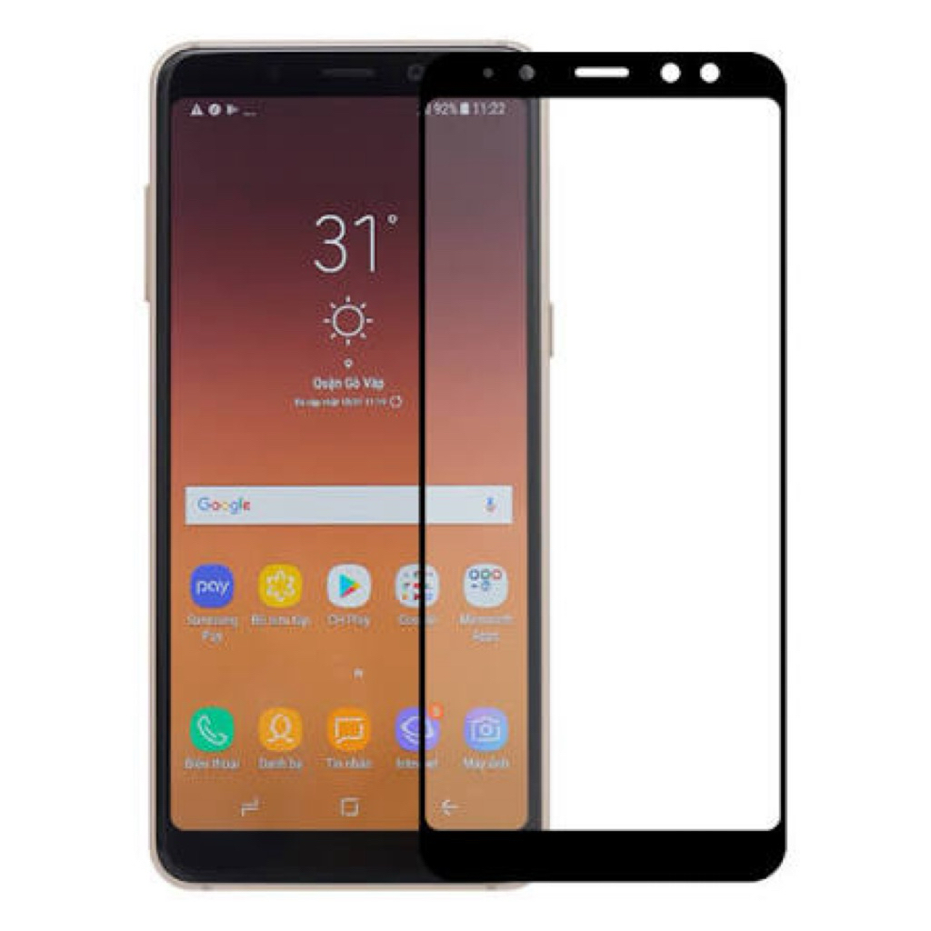 Cường lực full màn mặt trước Samsung A8(2018) / A8+