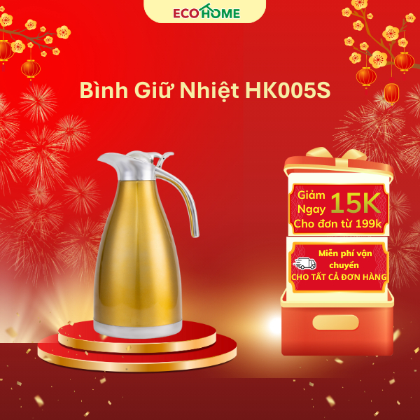 Bình nước giữ nhiệt 2Lít ,Inox 316 có quai cầm .Thiết kế dễ sang trọng tiện dụng