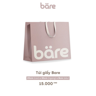 Phụ kiện Bare Túi giấy đựng đồ cho bé, túi quà tặng size 30x20x8 cm