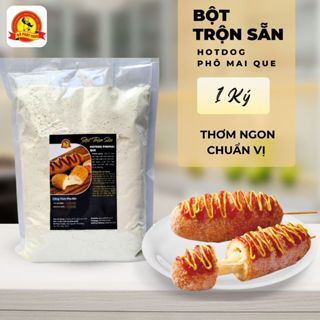 Bột Hotdog Phô Mai Que kéo sợi Gói 1kg - Bột Làm Bánh ngon chuẩn vị, tiện lợi - Đỗ Phát Foods