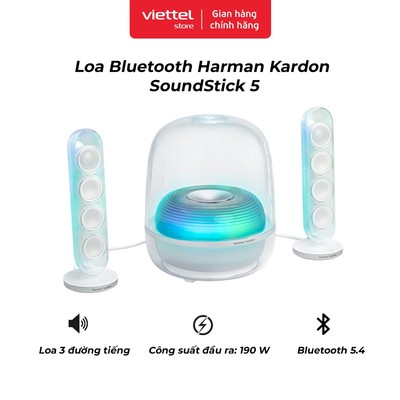 Loa Bluetooth Harman Kardon SoundStick 5 | Công Suất 190W | Kết Nối HDMI ARC | 3 Đường Tiếng