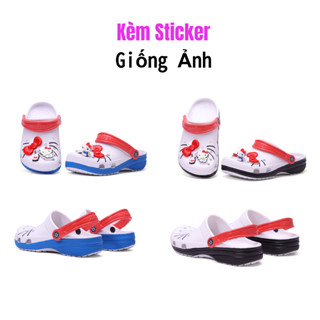Sục Mèo Kitty [Tặng Sticker giống ảnh + Kèm Vớ] Dép MERCY TRUST BASIC clog classic nam nữ