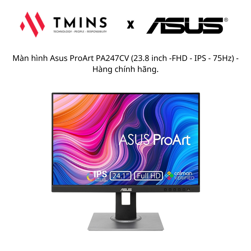 Màn hình Asus ProArt PA247CV (23.8 inch -FHD - IPS - 75Hz) - Hàng chính hãng.