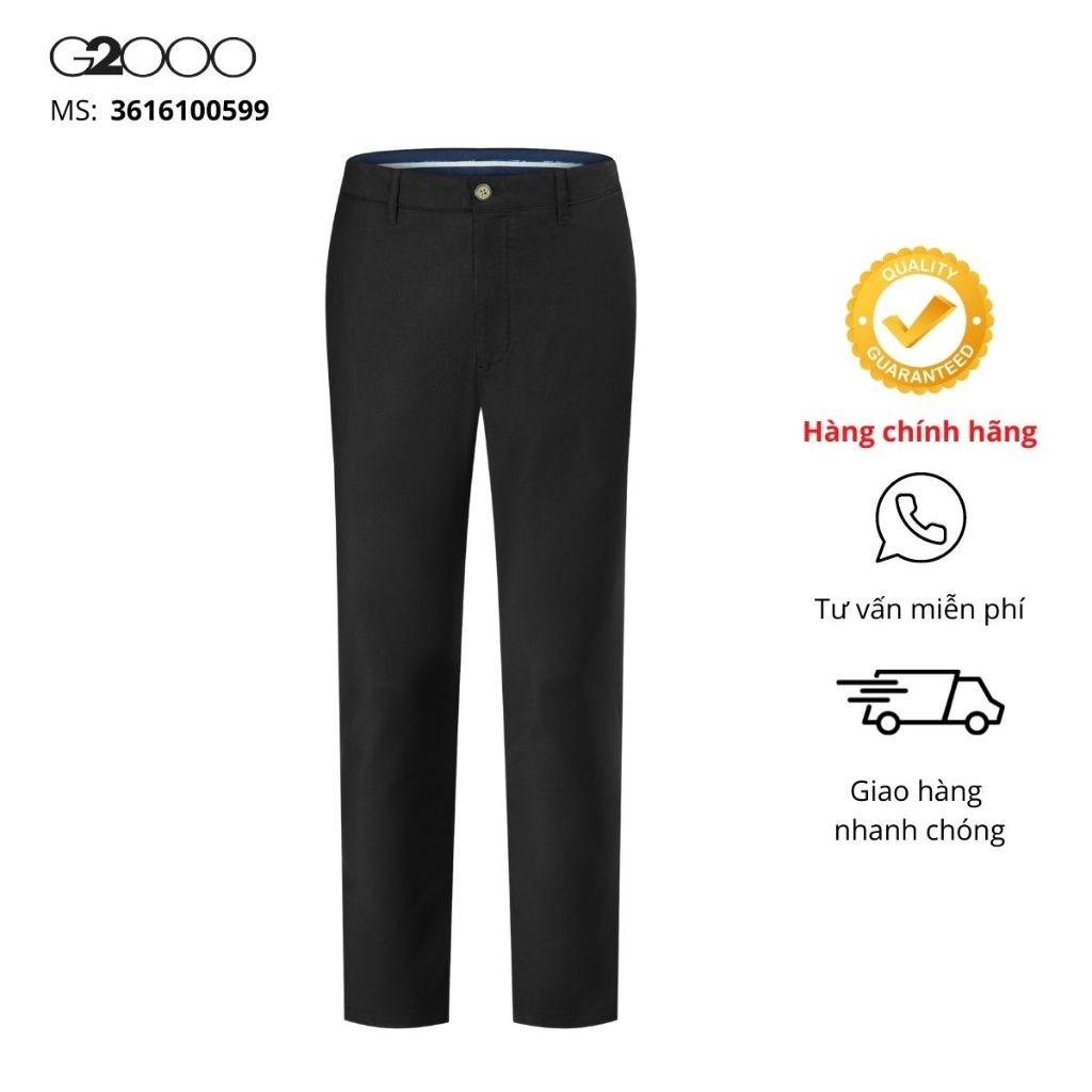Quần Kaki Nam G2000 (3616100599) Màu Đen