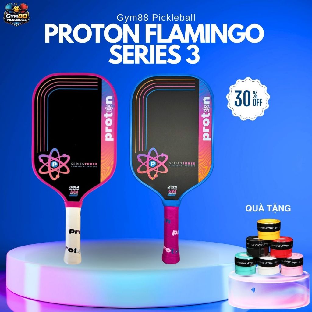 [CHÍNH HÃNG]Vợt Pickleball Proton Flamingo Series 3 Chính Hãng Hiệu Suất Vượt Trội Tặng Bao 2 Bóng