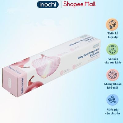 [MỚI] Màng Bọc Thực Phẩm PE Inochi Co Giãn, Dễ Dùng, Kèm Dao Cắt Gọn Gàng, Phù Hợp Gia Đình Việt