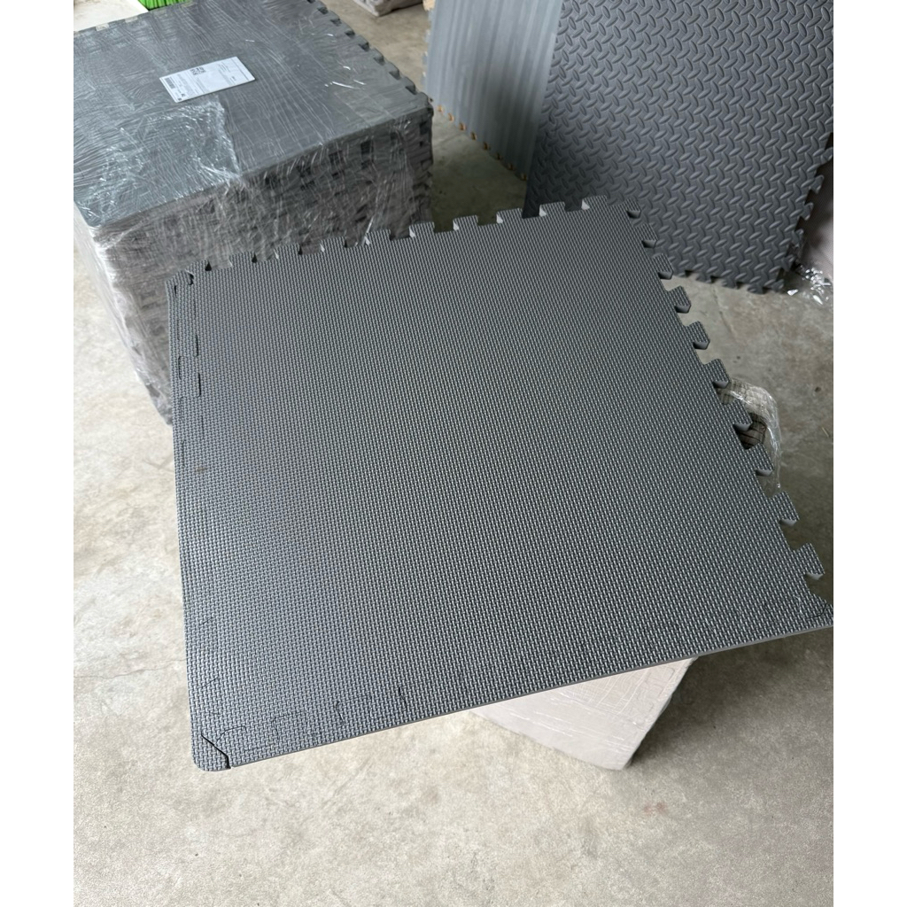 [DÀY 1.2CM] thảm xốp ghép lót sàn ko hôi 60x60 VNXK cao cấp, kèm viền màu xám đen