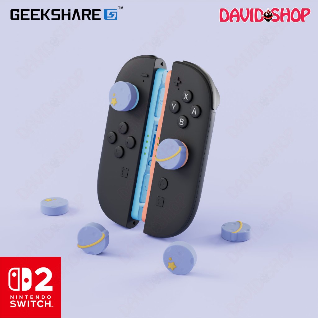 Núm bọc analog (GeekShare) Happy Planets cao cấp cho Joy-Con, Pro Controller 2 - Nintendo Switch 2