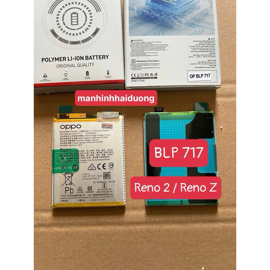 pin oppo reno 2/ reno Z (BLP717) chính hãng Hacom