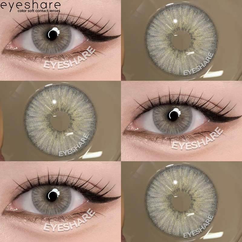 Eyeshare estonia loạt 14.5mm Kính áp tròng màu xám thời trang lens 12 tháng lens