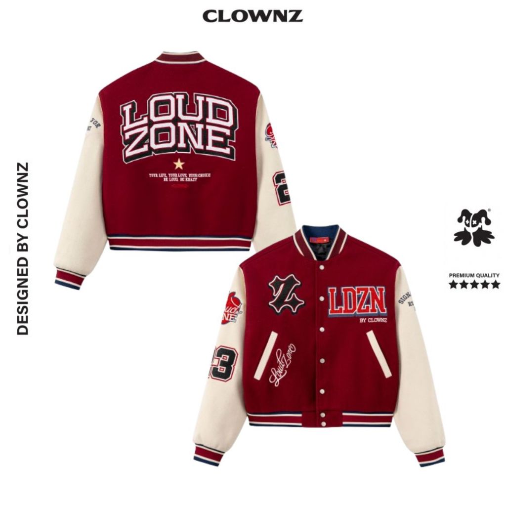Áo khoác áo Loudzone Urban Varsity Jacket local brand áo mùa đông nam nữ unisex