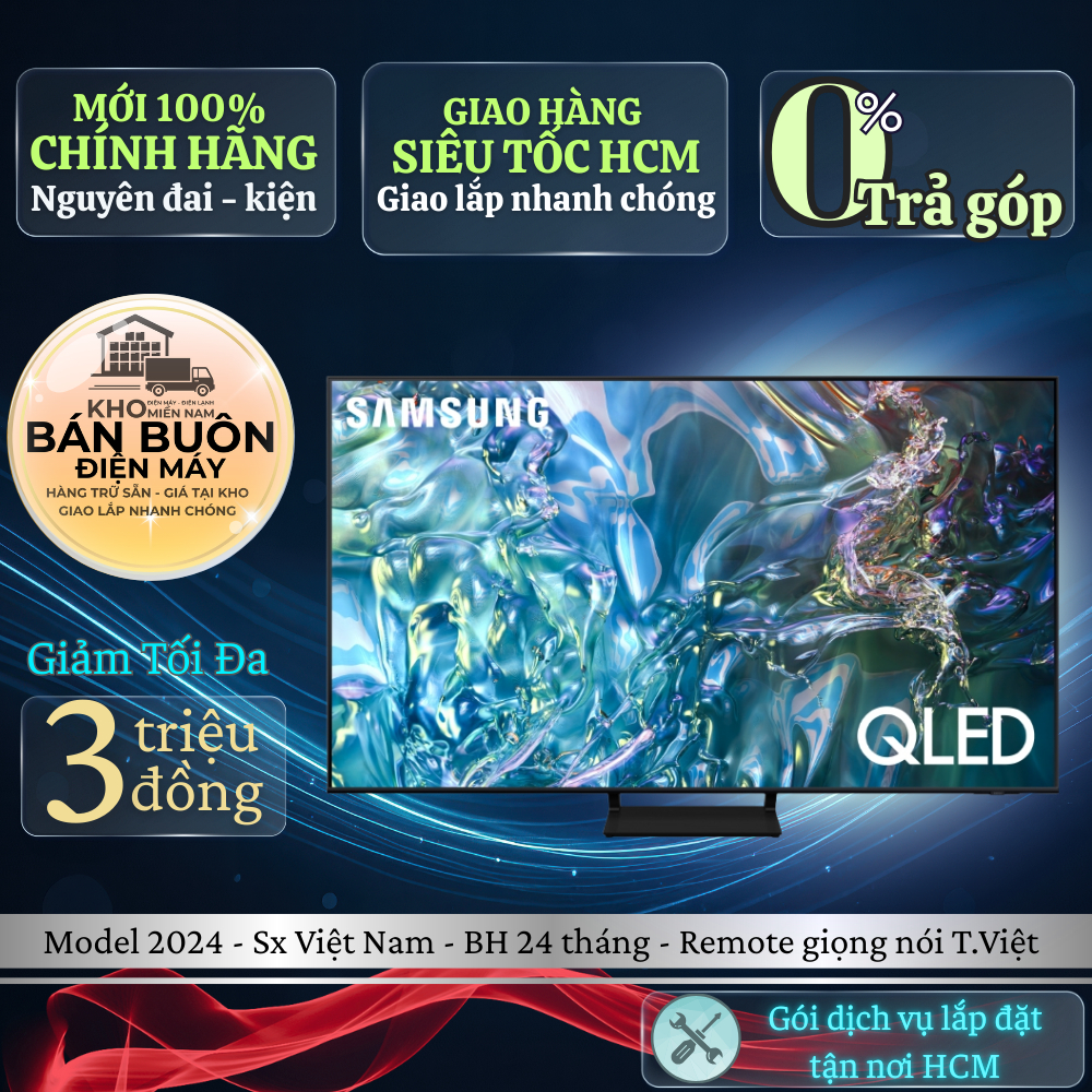 Smart Tivi QLED Samsung 4K 43 -  50 inch 50Q60DA | 43Q60DA  HDR10+, Quantum Dot, Tizen OS