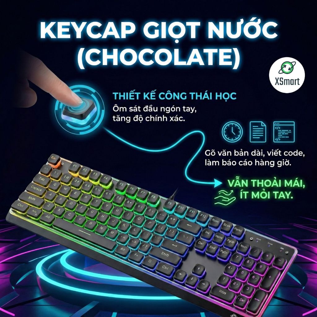 Bàn Phím Bluetooth Không Dây FreeWolf M104 Pin 4000mAh, 3 Mode Kết Nối, LED RGB, Công Thái Học Gõ Êm | BigBuy360 - bigbuy360.vn