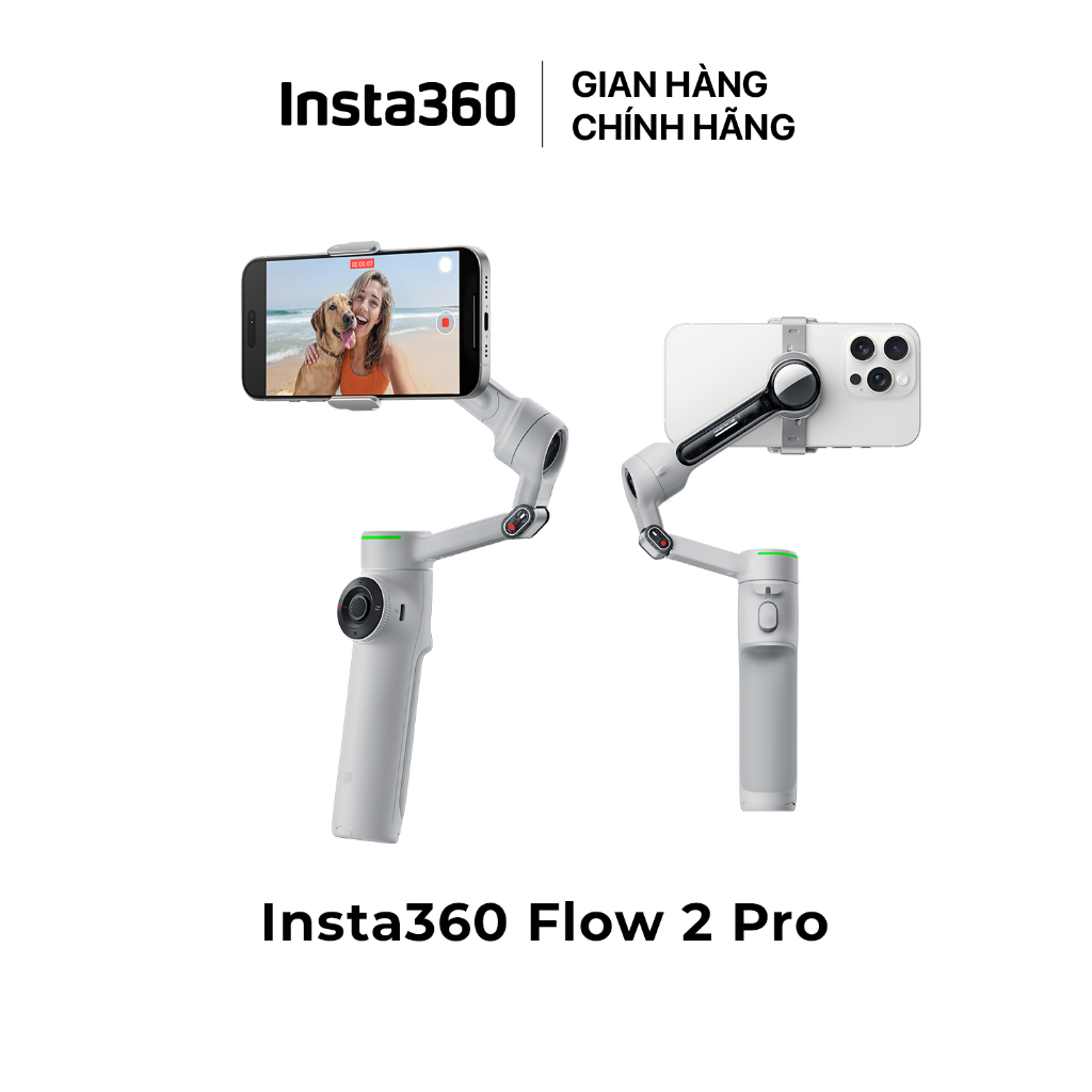 Gimbal Chống Rung Điện Thoại Insta360 Flow 2 Pro Standard Bundle Chính Hãng BH 12 Tháng