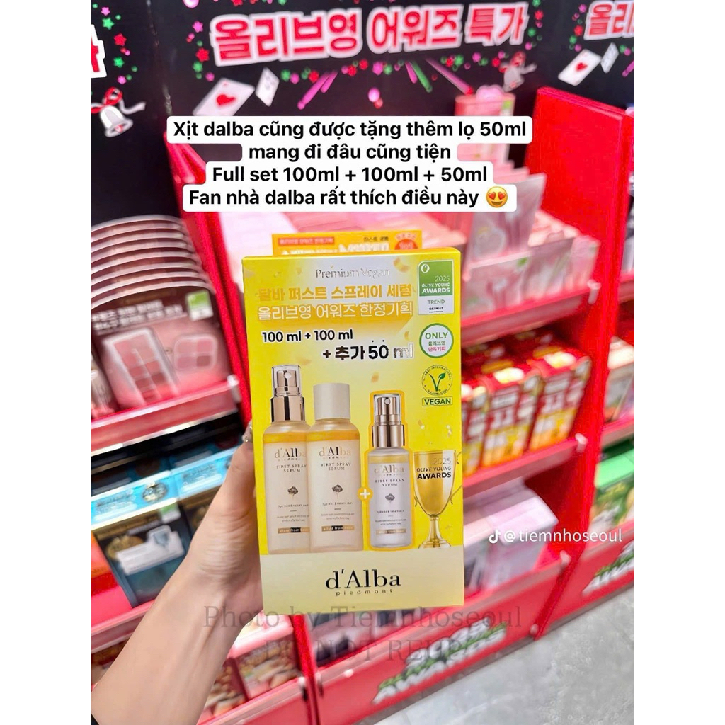 Sét xịt khoáng dalba Hàn Quốc