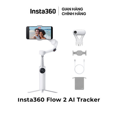 Gimbal Chống Rung Điện Thoại Insta360 Flow 2 AI Tracker – 3 Trục Pin 10H Bảo Hành 12 Tháng