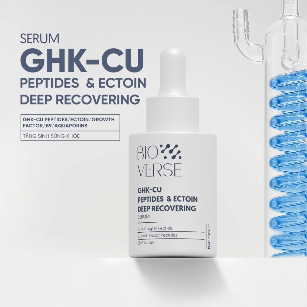 Ảnh 6 của Serum Bioverse GHK-Cu Peptides and Ectoin Deep Recovering giúp phục hồi và tăng sinh lớp sừng
