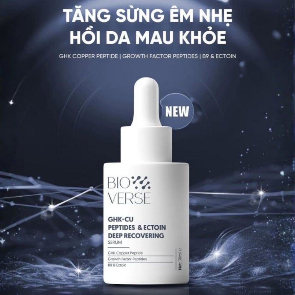 Ảnh 4 của Serum Bioverse GHK-Cu Peptides and Ectoin Deep Recovering giúp phục hồi và tăng sinh lớp sừng