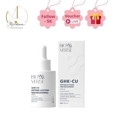 Serum Bioverse GHK-Cu Peptides and Ectoin Deep Recovering giúp phục hồi và tăng sinh lớp sừng